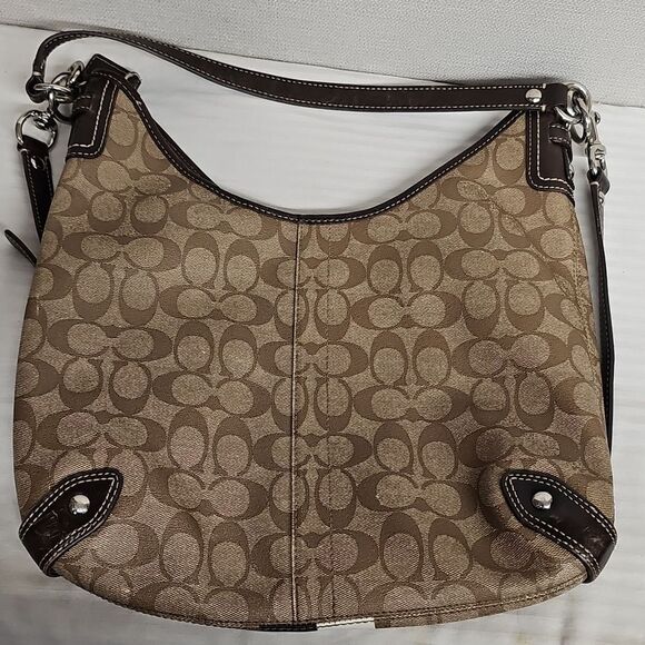 COACH COATED CANVAS SHOULDER BAG BFPM-04-140 - Picture 2 of 7
